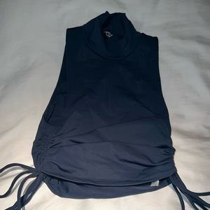 zara stretchy turtleneck tank top